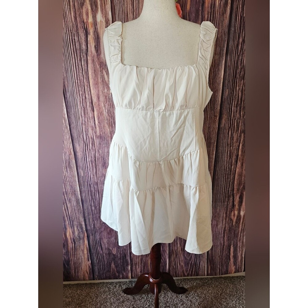 NWT PLT Shirred Corset Style Mini Dress Size 18